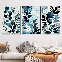 KOTART Modern Wall Art MDF Panel Painting for Wall Decoration - Wall Paintings for Living Room, Bedroom - Big Size Wall Painting KO_TP1(12 x 18 inch, Panel) Set of 3 (Art Deco, 0.02)-thumb2