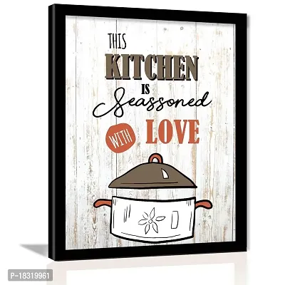 KOTART - Photo Frames for Kitchen and Restaurant Wall Decoration - Food Quotes Frames for Kitchen Wall Decor - Wall Poster with Frame (11 inch x 11 inch, Multi) design-2