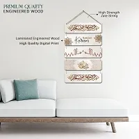 KOTART Arabic Calligraphy Wooden Wall Hanger | Decorative Wall Hanging Ornaments Wooden Art item for Living Room Bedroom Home Decor Gifts Decor Item - Mdf Wall Decoration (Art Deco, D)-thumb2