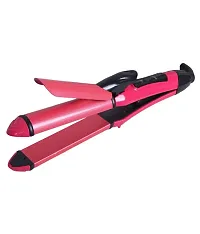 Nirvani NHC-2009 2 in 1 Hair Straightener Cum Hair Curler (Multi)-thumb2