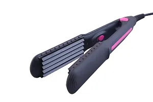 Nirvani 2888 Professional Salon hair Dryer with 2 Speed and 2 Heat Setting and Crimping Straightener Ceramic Plate (Multicolor)-thumb4