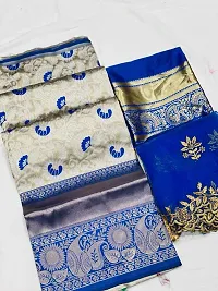 Stylish Art Silk Jacquard Lehenga Choli with Dupatta Set For Women-thumb2