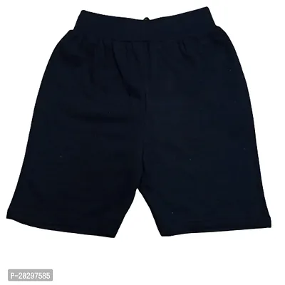 Classic Cotton Solid Shorts for Kids Boys, Pack of 4-thumb3
