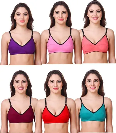 Women's Regular Wear Non Padded Bra Pack Of