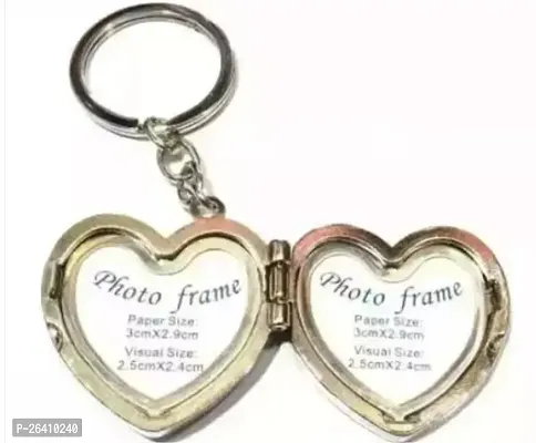 Stylish And Sweet Heart Photo Frame Key Chain