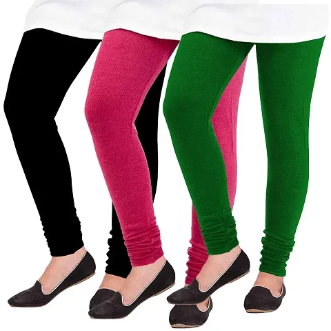Trendy Solid Leggings For Women's (Pack Of 3)