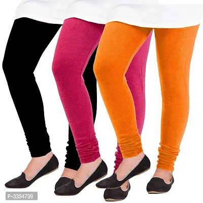 Buy Amazing Solid Winter Woolen Women Leggings(Pack Of 3) Online