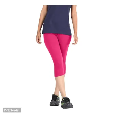 Stretchable Red Ladies Cotton Lycra Capri Legging at Rs 150 in Kolkata