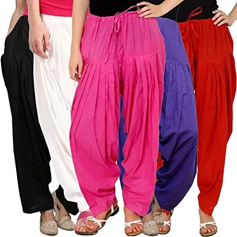 Stylish Rayon Solid Salwar Pant for Women Pack of 5