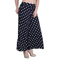 Pixie Women's/Girls Wide Leg Printed Crepe Palazzo/Trouser with Lining and Pocket (S, M, L, XL, XXL and XXXL)-thumb1