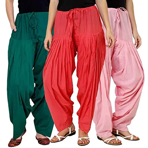 Stylish Rayon Solid Salwar Pant for Women Pack of 3