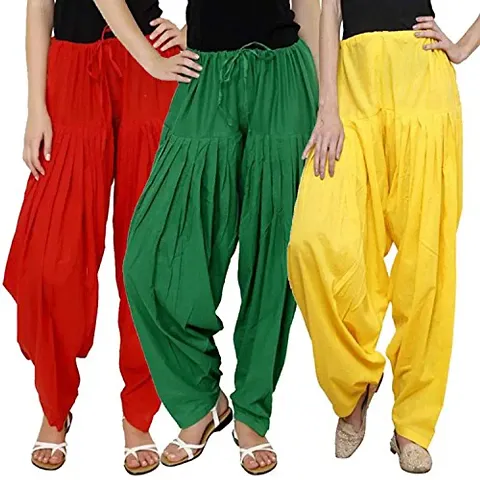 Stylish Rayon Solid Salwar Pant for Women Pack of 3