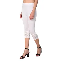 Stylish Poly Viscose Solid Skinny Fit Capris For Women Combo Pack Of 2-thumb2