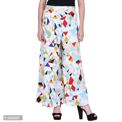 Pixie Women's/Girls Wide Leg Printed Crepe Palazzo/Trouser with Lining and Pocket (S, M, L, XL, XXL and XXXL)-thumb4