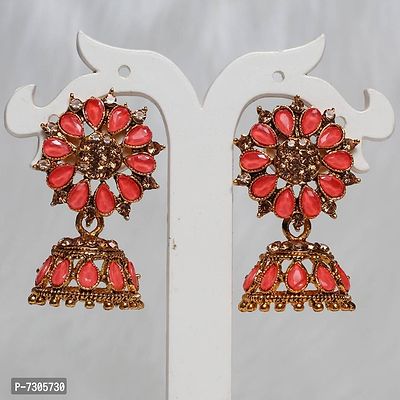 AD Ethnic Pink Trendy Jhumka