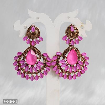 Glittering Pink Earring for Girls And Woman