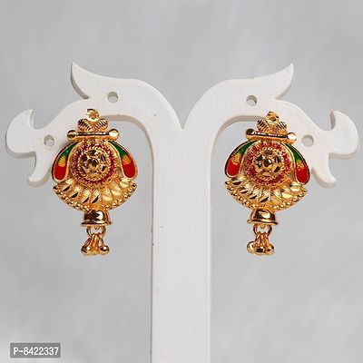 Elegant Brass Earrings for Women-thumb0