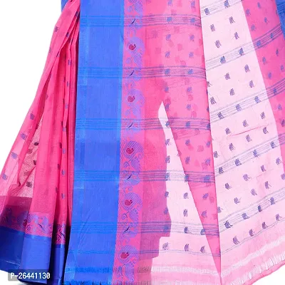 Stylish Cotton Saree with Blouse piece For Women-thumb3