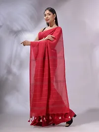 Stylish Cotton Saree with Blouse piece For Women-thumb2