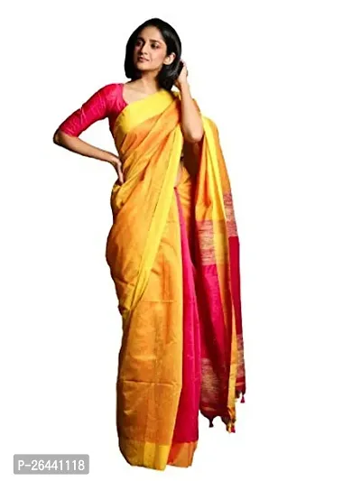 Stylish Cotton Saree with Blouse piece For Women