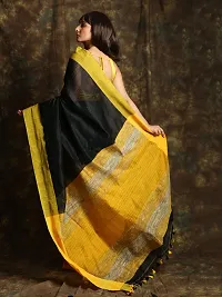 Stylish Cotton Saree with Blouse piece For Women-thumb1