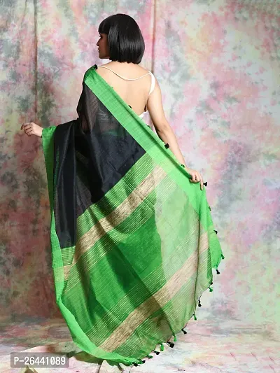 Stylish Cotton Saree with Blouse piece For Women-thumb2