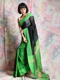 Stylish Cotton Saree with Blouse piece For Women-thumb3