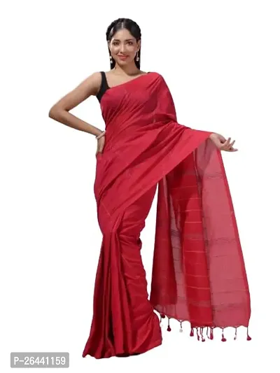 Stylish Cotton Saree with Blouse piece For Women