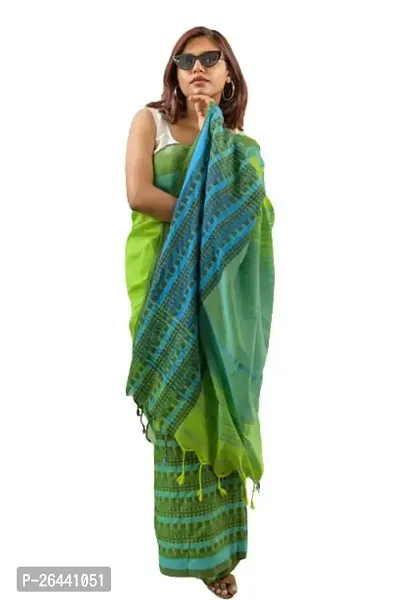 Stylish Cotton Saree with Blouse piece For Women