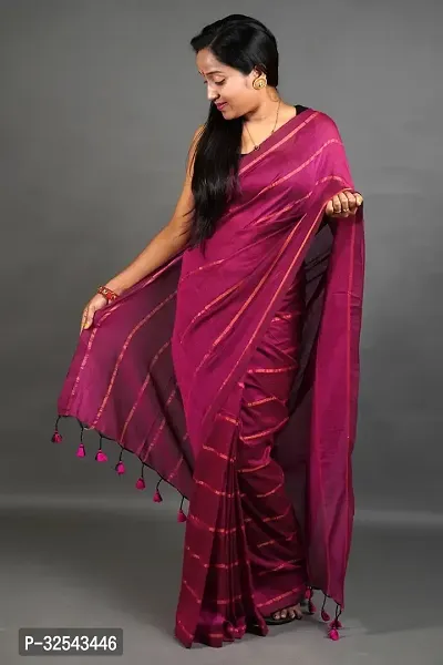 Stylish Cotton Saree with Blouse for Women