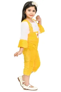 girls jumpsuit/ wool girls winter dress /yellow color jumpsuit-thumb3