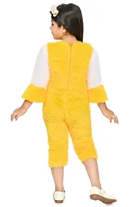 girls jumpsuit/ wool girls winter dress /yellow color jumpsuit-thumb1