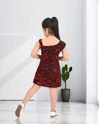 Red Velvet Dress For Girls-thumb3
