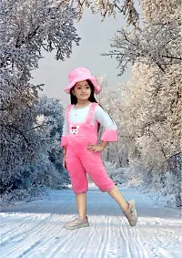 girls jumpsuit/ wool girls winter dress /pink color jumpsuit-thumb1