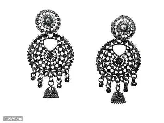 Silver Alloy No Stone Chandbalis Earrings For Women-thumb0