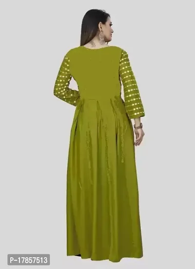 Beautiful Anarkali Rayon Maxi Dress-thumb4