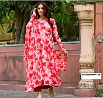 Classic Printed Ethnic Gown for women pink-thumb3