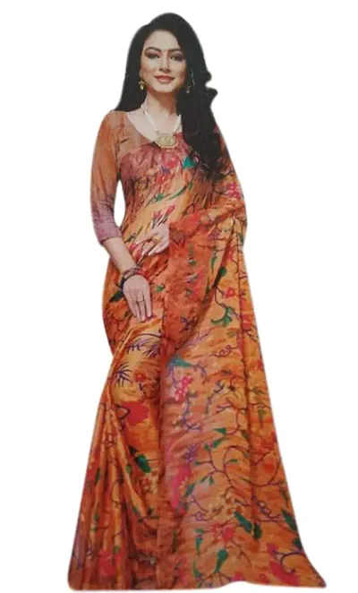 Women's Art Silk Saree with Blouse piece