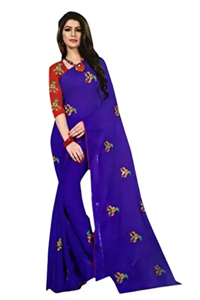 Attractive Printed Art Silk Sarees with Blouse Piece