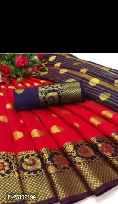 Stylish Fancy Designer Banarasi Silk Saree With Blouse Piece For Women-thumb0