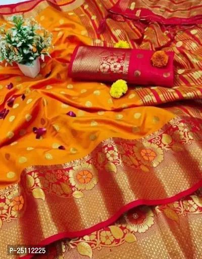 Stylish Fancy Designer Banarasi Silk Saree With Blouse Piece For Women-thumb2