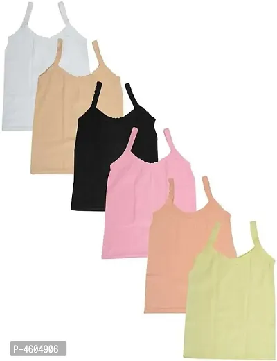 Camisole For Girls  (Multi-colour, Pack of 6)