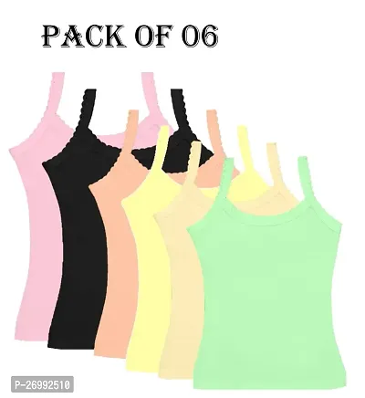 Multicolor Camisoles For Pack Of 6