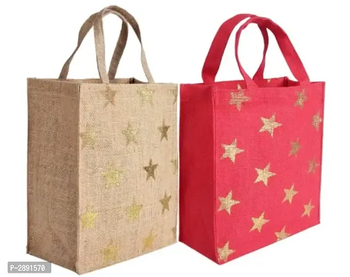 Eco-friendly jute gift bags pack of 2-thumb0