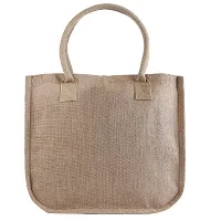 Canvas Jute Tote Bags with cotton padded handles (pack of 2)-thumb2