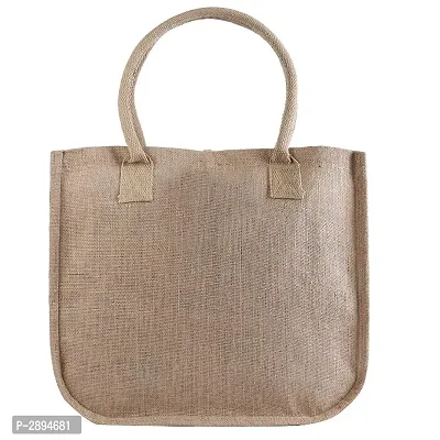 Canvas Jute Tote Bags with cotton padded handles (pack of 2)-thumb3