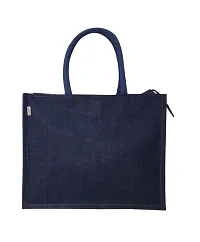 Trendy Jute Bag with Zipper-thumb1