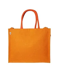 Trendy Jute Bag with Zipper-thumb2