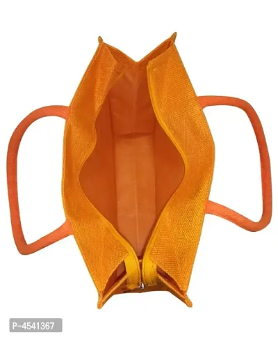 Trendy Jute Bag with Zipper-thumb4