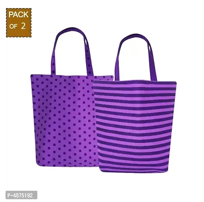 Trendy Canvas Tote Bag – Pack Of 2-thumb0